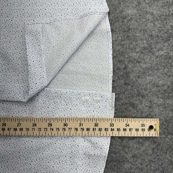 Kenneth Cole REACTION Men's Quick Dry Performance Shirt, White 17-17.5 34/35, XL - Picture 11 of 14